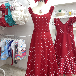 Vestido Mariquilla rojo Sra