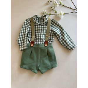 Peto y camisa Musgo